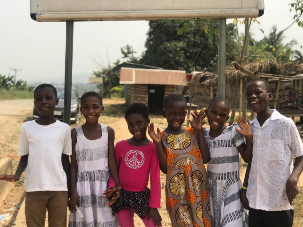 Six of our sponsored kids